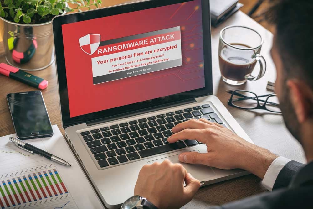 Angriff mit Ransomware
